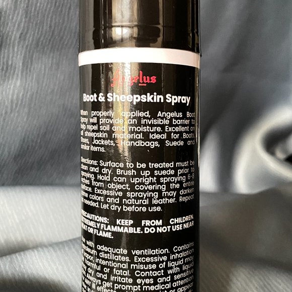 Angelus WATER & STAIN REPELLENT BOOT & SHEEPSKIN SPRAY 5.5 Ounce Can, NEW-Sealed - Picture 5 of 6